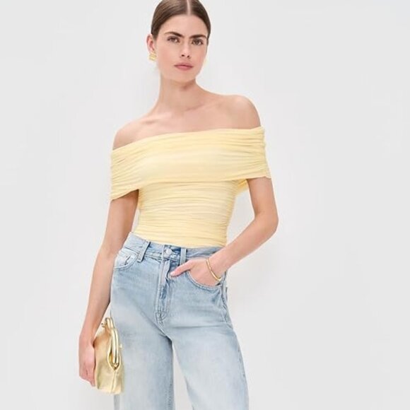 Ronny Kobo Off The Shoulder Short Sleeve - Picture 1 of 7